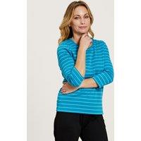 Penny Plain Women's Striped Top in Blue | Size: 14-16