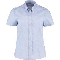 Kustom Kit Women's Corporate Oxford Short Sleeve Shirt in Light Blue | Size: 20