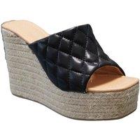 IVACHY Women's Summer Espadrille Sandals in Black | Size: 3