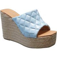 IVACHY Women's Summer Espadrille Sandals in Blue | Size: 4