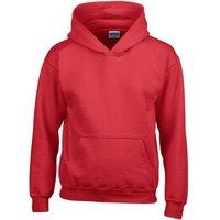 Gildan Heavy Blend Hooded Sweatshirt in Red | Size: 9 Years