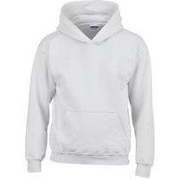 Gildan Heavy Blend Hooded Sweatshirt in White | Size: 7 Years