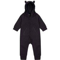 Larkwood Fleece All-In-One Nightwear in Black | Size: 18-24 m