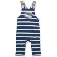 Kite Baby Stripy Dungarees in Navy | Size: 1 m