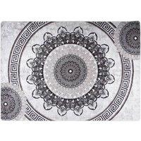 Berkfield Home Rug Washable 120x180 cm Multicolour Anti Slip | Size: 100 cm diameter