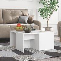 Berkfield Home Coffee Tables 4 pcs White 33x33x33 cm Engineered Wood | Size: 33 x 33 x 33 cm
