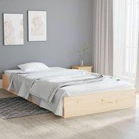 Berkfield Home Bed Frame Solid Wood 90x200 cm in Brown
