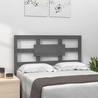 Berkfield Home Bed Headboard Grey 95.5x4x100 cm Solid Wood Pine