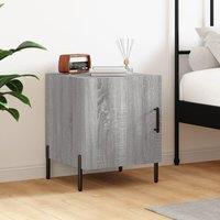 Berkfield Home Bedside Cabinet Grey Sonoma 40x40x50 cm Engineered Wood | Size: 40 x 40 x 50 cm