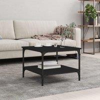 Coffee Table Black 55x55x40 cm Engineered Wood