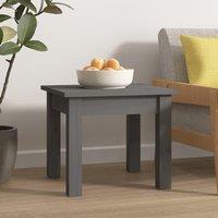 Berkfield Home Coffee Table Grey 35x35x30 cm Solid Wood Pine | Size: 35 x 35 x 30 cm