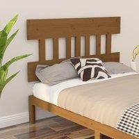 Berkfield Home Bed Headboard Honey Brown 123.5x3x81 cm Solid Wood Pine