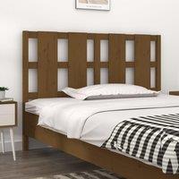 Berkfield Home Bed Headboard Honey Brown 125.5x4x100 cm Solid Wood Pine