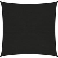Sunshade Sail 160 g/m Black 2.5x2.5 m HDPE