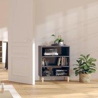 Berkfield Home Sideboard High Gloss Grey 57x35x70 cm Engineered Wood | Size: 57 x 35 x 70 cm