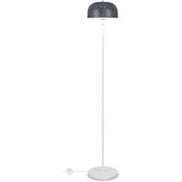 Costway 146CM Modern Floor Standing Pole Lamp w/Lampshade Foot Switch E27 Socket in Grey