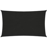 Berkfield Home Sunshade Sail 160 g/m Black 2x5 m HDPE