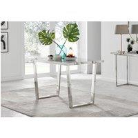 FurnitureboxUK Kylo 120cm 4-Seater Rectangular Dining Table With U Legs in Off-White