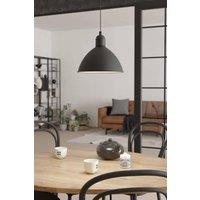 Eglo Priddy Black Domed Single Pendant Light