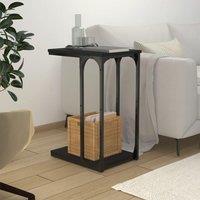 Berkfield Home Side Table Black 40x30x60 cm Engineered Wood | Size: 40 x 30 x 60 cm