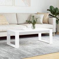 Berkfield Home Coffee Table White 102x50x35 cm Engineered Wood | Size: 102 x 50 x 35 cm
