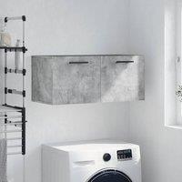 Berkfield Home Wall Cabinet Concrete Grey 80x36.5x35 cm Engineered Wood