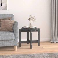 Berkfield Home Coffee Table Grey 52.5x45 cm Solid Wood Pine
