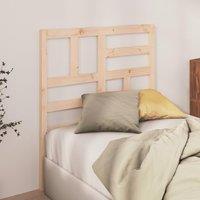 Berkfield Home Bed Headboard 81x4x104 cm Solid Wood Pine in Brown | Size: 81 x 4 x 104 cm