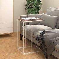 Berkfield Home Side Table White 40x30x59 cm Engineered Wood | Size: 40 x 30 x 59 cm