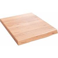 Wall Shelf Light Brown 40x50x(2-4) cm Treated Solid Wood Oak