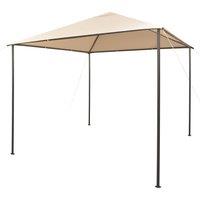 Berkfield Home Gazebo Pavilion Tent Canopy 3x3 m Steel Beige