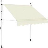 Berkfield Home Manual Retractable Awning 200 cm Cream in Beige