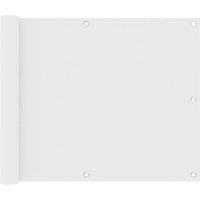 Berkfield Home Balcony Screen White 75x600 cm Oxford Fabric