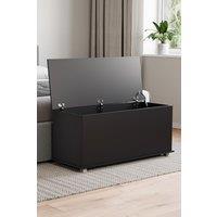 Home Discount Vida Designs Leon Versatile Storage Ottoman Bedroom Furniture in Black