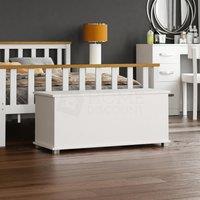 Home Discount Vida Designs Leon Versatile Storage Ottoman Bedroom Furniture in White