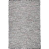 Outdoor Flatweave Rug 120x170 cm Brown and Blue