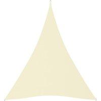 Berkfield Home Sunshade Sail Oxford Fabric Triangular 3x4x4 m Cream in Beige