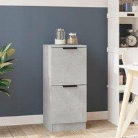 Berkfield Home Sideboard Concrete Grey 30x30x70 cm Engineered Wood | Size: 30 x 30 x 70 cm