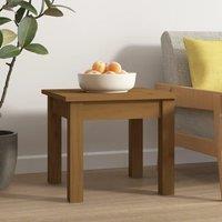 Berkfield Home Coffee Table Honey Brown 35x35x30 cm Solid Wood Pine | Size: 35 x 35 x 30 cm