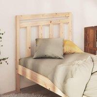 Berkfield Home Bed Headboard 81x4x100 cm Solid Wood Pine in Brown | Size: 81 x 4 x 100 cm