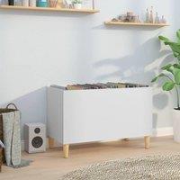 Berkfield Home Record Cabinet White 74.5x38x48 cm Engineered Wood