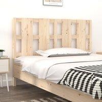Berkfield Home Bed Headboard 145.5x4x100 cm Solid Wood Pine in Brown