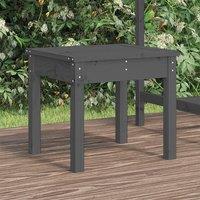 Berkfield Home Garden Bench Grey 50x44x45 cm Solid Wood Pine | Size: 50 x 44 x 45 cm