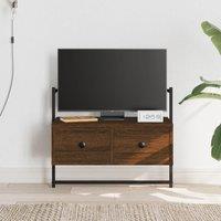 Berkfield Home TV Cabinet Wall-mounted Brown Oak 60.5x30x51 cm Engineered Wood