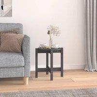 Berkfield Home Coffee Table Grey 42.5x45 cm Solid Wood Pine