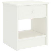 Bedside Cabinet White 35x30x40 cm Solid Pinewood