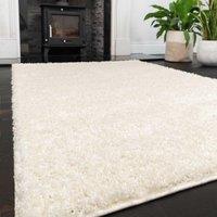 Kukoon Cream Soft Value Shaggy Living Area Rug | Size: 180 cm x 270 cm