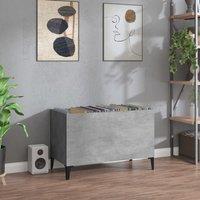 Berkfield Home Record Cabinet Concrete Grey 74.5x38x48 cm Engineered Wood