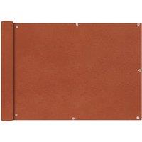 Berkfield Home Balcony Screen Oxford Fabric 75x600 cm Terracotta in Brown