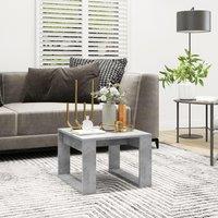 Side Table Concrete Grey 50x50x35 cm Engineered Wood